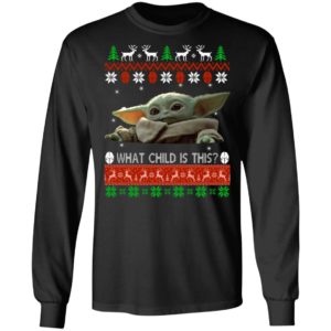 Baby Yoda What Child Is This Ugly Christmas Sweater