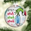 Grinch Hand Christmas Stink Stank Stunk Ornament