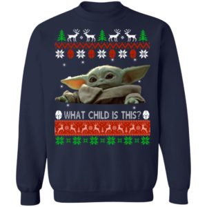 Baby Yoda What Child Is This Ugly Christmas Sweater