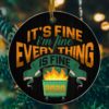 2020 Christmas Quarantined Year In Review Decorative Christmas Ornament – Funny Christmas Holiday Gift
