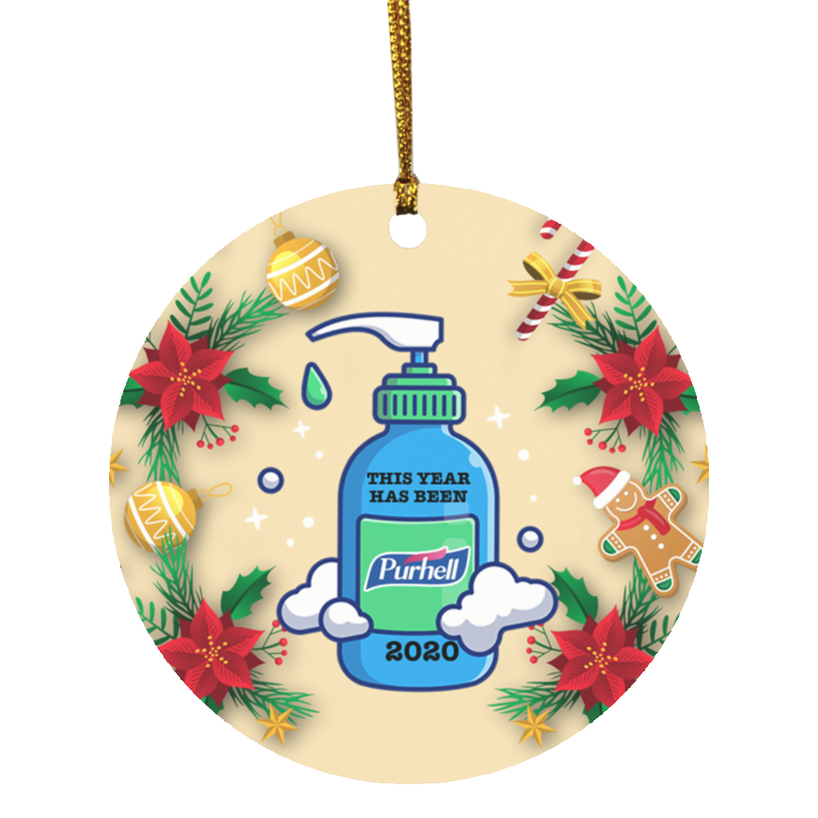 This Year Has Been Hell – Quarantined 2020 – Pandemic Keepsake Christmas Ornament