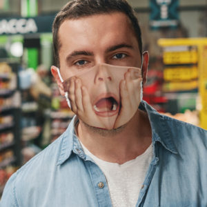 Funny Kevin McCallister Shocked Home Alone Face Mask