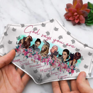 God Says You Are Unique And Special Cat Face Mask