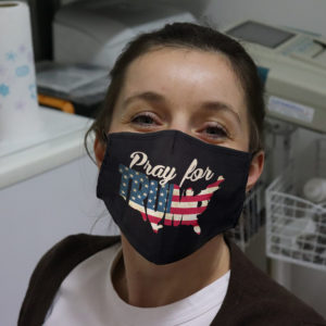 Pray For President Trump Get Well Soon POTUS and FLOTUS Face Mask