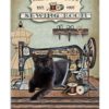 Black Cat Just A Girl Who Loves Cats Vintage Poster, Canvas