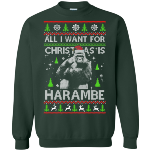 All I Want For Christmas Is Harambe Christmas Sweater