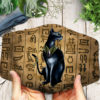 Black Cat Ancient Egypt  Face Mask