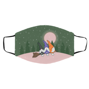 Cute Halloween Gnomes Funny Witches Face Mask