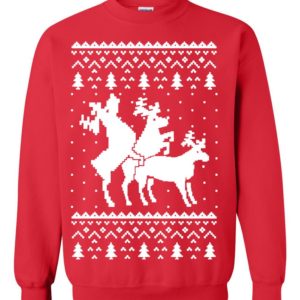 Reindeer Sex Naughty Ugly Christmas Sweater