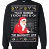 Joker Put on a Happy Face for Christmas Ugly Christmas Sweater