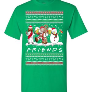 Friends Jesus Santa Claus Ugly Christmas Sweater