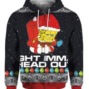 Meme Ight Imma Head Out 3D Ugly Christmas Sweater Hoodie Meme Ight Imma Head Out 3D Ugly Christmas Sweater Hoodie