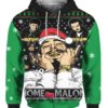 Cute Sheep I Love You To The Moon And Back 3D Ugly Sweater Hoodie