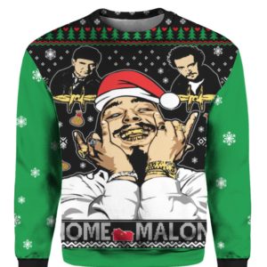 Home Malone  Home Alone  Post Malone Parody 3D Ugly Christmas Sweater