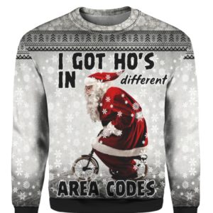 I Got Ho’s in Different Area Codes 3D Ugly Sweater Hoodie