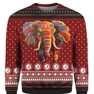 Alabama Crimson Tide Football Christmas 3D Ugly Sweater Hoodie