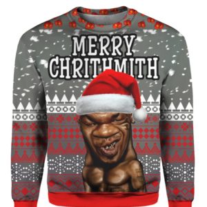 Mike Tyson Merry Chrithmith 3D Ugly Sweater Hoodie