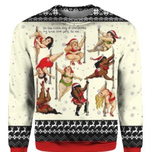 Nine Ladies Dancing Sexy 3D Ugly Christmas Sweater Hoodie