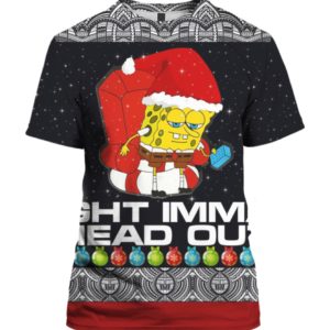 Meme Ight Imma Head Out 3D Ugly Christmas Sweater Hoodie