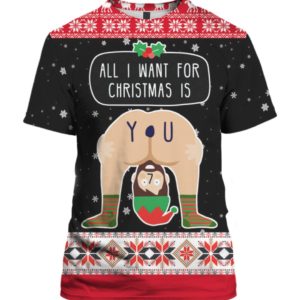 All I Want For Christmas Is You 3D Ugly Christmas Sweater Hoodie