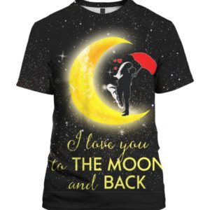 Couple I Love You To The Moon And Back 3D Sweater Hoodie