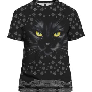 Black Cat 3D Christmas Sweater Hoodie