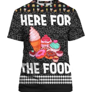 Here For The Food 3D Ugly Christmas Sweater Hoodie