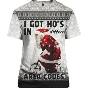 I Got Ho’s in Different Area Codes 3D Ugly Sweater Hoodie