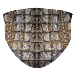 Crocodile Leather Pattern Alligator Wild Face Mask