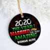 2020 The Year I Married The Most Amazing Man Alive Decorative Christmas Ornament – Funny Holiday Gift