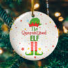 The Notorious RBG Christmas Ornament Green Wreath Ruth Bader Ginsburg Decorative Christmas Ornament