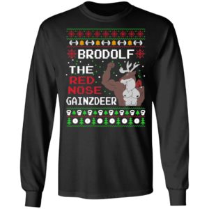 Brodolf The Red Nose Gainzdeer Ugly Christmas Sweater