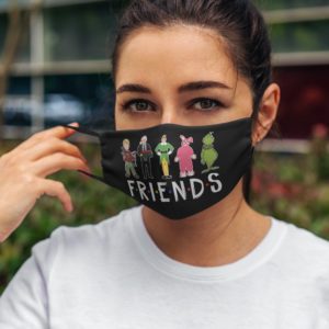 Christmas Movie Characters Friends Face Mask