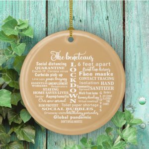 2020 Quarantine Ornament- Pandemic Christmas Ornaments Holiday Decorative Christmas Ornament – Funny Holiday Gift