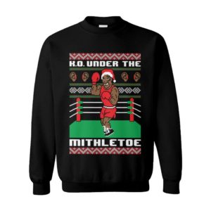 K.O. Under The Mithletoe Iron Mike Tyson Lisp Boxing Fighter Heavyweight Chrithmith Punch Out Ugly Christmas Sweater