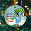 2020 Social Distance We Survived Santa Deer Elf Decorative Christmas Ornament – Funny Holiday Gift