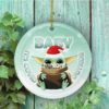 Funny 6 Feet Social Distance Merry Christmas Ornament – Cool Santas Gift 2020 Decorative Christmas Ornament – Funny Holiday Gift