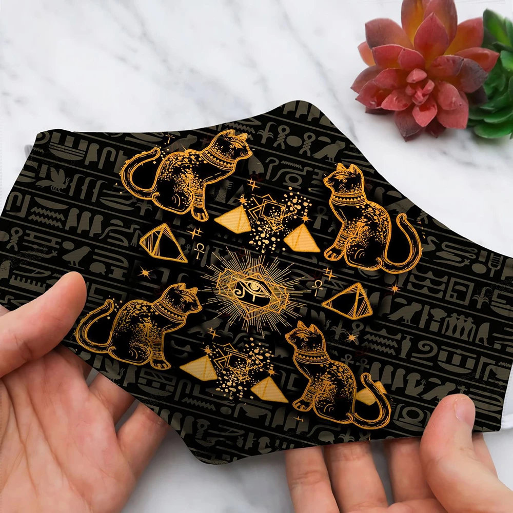 Cats Pyramid Egypt  Ancient Face Mask