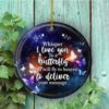 What The Fucculent Christmas Ornament Black Circle Ornament