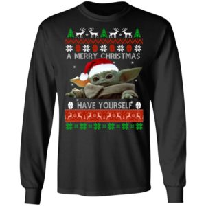 Baby Yoda A Merry Christmas Have Yourself Ugly Christmas Sweater