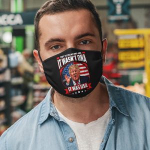 It Was Not DNA It Was USA Trump Face Mask
