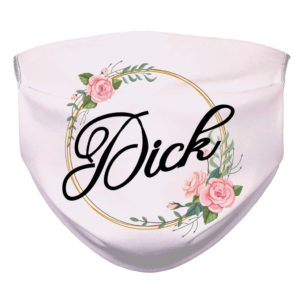 Dick Floral  Adult Joke Face Mask