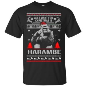 All I Want For Christmas Is Harambe Christmas Sweater All I Want For Christmas Is Harambe Christmas Sweater