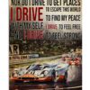 Racing Formula 1 You Dont Stop Riding When You Get Old You Get Old When You Stop Vintage Poster, Canvas