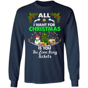 All I Want For Christmas Is You The Lion King Tickets Ugly Christmas Sweater