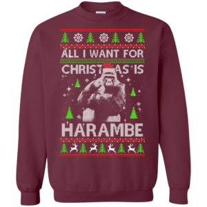 All I Want For Christmas Is Harambe Christmas Sweater