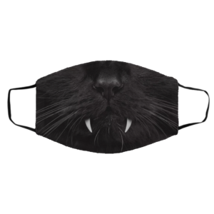 Halloween Dracula Black Cat Mouth Face Mask