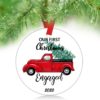 Our First Christmas As Mr & Mrs Ornament Newlywed Decoration Romantic Couples Gift