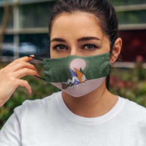 Cute Halloween Gnomes Funny Witches Face Mask