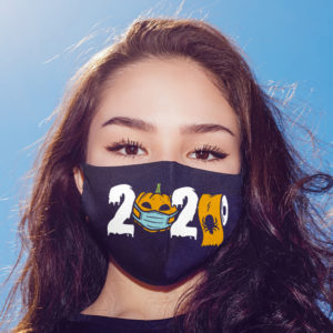 2020 Pumpkin With Toilet-Paper Face Mask
